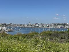 Looking back towards Plymouth centre